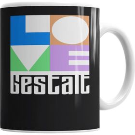 Baskı Dükkanı KB6318 Love Gestalt Porselen Kupa Bardak