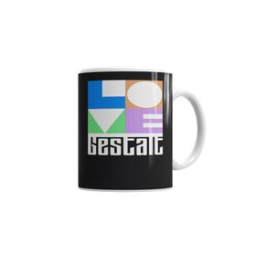 Baskı Dükkanı KB6318 Love Gestalt Porselen Kupa Bardak