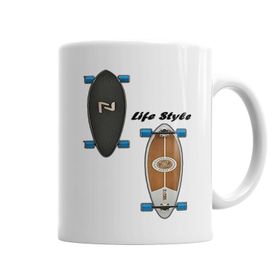 Baskı Dükkanı KB6321 Longboard Lifestyle Porselen Kupa Bardak