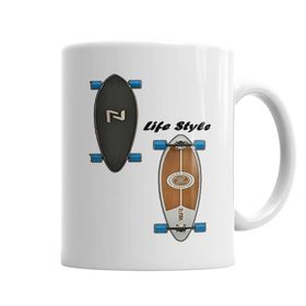 Baskı Dükkanı KB6321 Longboard Lifestyle Porselen Kupa Bardak