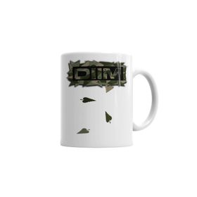 Baskı Dükkanı KB6323 Logo Dıım Floral Camuflado Porselen Kupa Bardak