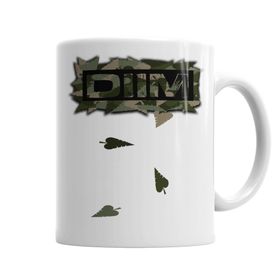 Baskı Dükkanı KB6323 Logo Dıım Floral Camuflado Porselen Kupa Bardak