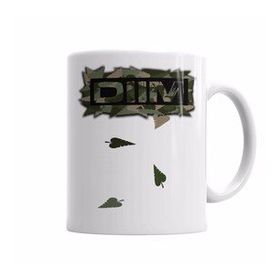 Baskı Dükkanı KB6323 Logo Dıım Floral Camuflado Porselen Kupa Bardak