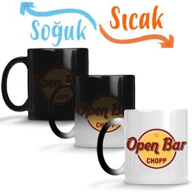 Baskı Dükkanı KB6329 Lion Open Bar Hard Rock Porselen Kupa Bardak