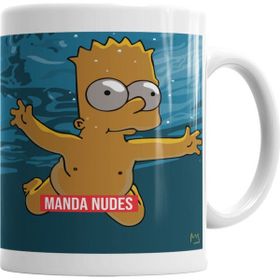 Baskı Dükkanı KB6332 Lion Manda Nudes Porselen Kupa Bardak