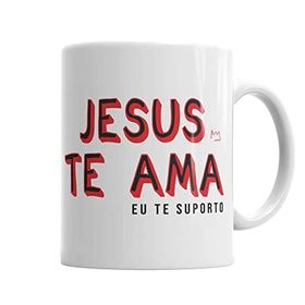 Baskı Dükkanı KB6334 Lion Jesus Te Ama Porselen Kupa Bardak
