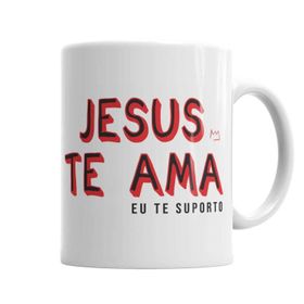 Baskı Dükkanı KB6334 Lion Jesus Te Ama Porselen Kupa Bardak