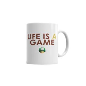 Baskı Dükkanı KB6336 Lifes A Game Mario Porselen Kupa Bardak