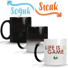 Baskı Dükkanı KB6336 Lifes A Game Mario Porselen Kupa Bardak