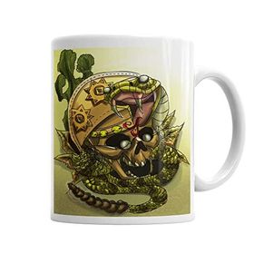 Baskı Dükkanı KB6360 Lampiao Skull Porselen Kupa Bardak