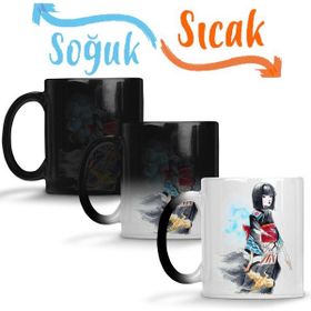 Baskı Dükkanı KB6374 Kokeshi Porselen Kupa Bardak