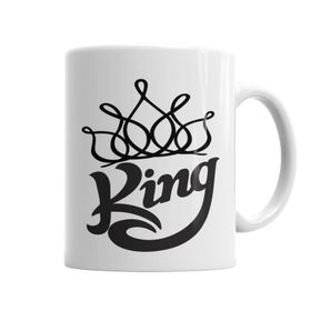Baskı Dükkanı KB6387 King Branca Masculina E Feminina Porselen Kupa Bardak