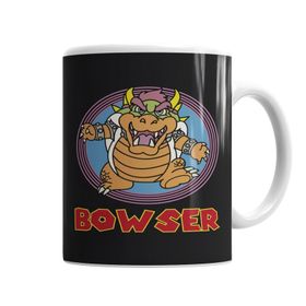 Baskı Dükkanı KB6388 King Bowser Super Mario Classica Fanart Porselen Kupa Bardak