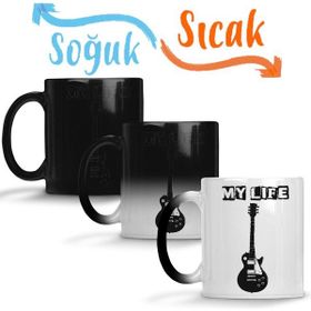 Baskı Dükkanı KB6416 My Life Müzik Porselen Kupa Bardak
