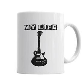 Baskı Dükkanı KB6416 My Life Müzik Porselen Kupa Bardak
