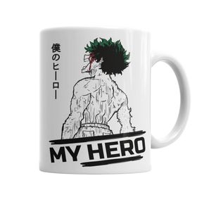 Baskı Dükkanı KB6417 My Hero Midoriya Izuku Porselen Kupa Bardak