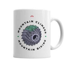 Baskı Dükkanı KB6426 Mountain Bike Mtb Mountain Climber Branca Porselen Kupa Bardak