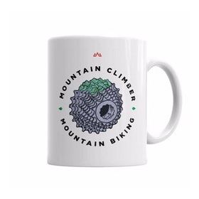Baskı Dükkanı KB6426 Mountain Bike Mtb Mountain Climber Branca Porselen Kupa Bardak