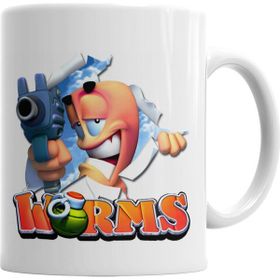 Baskı Dükkanı KB6435 Minhoca De Guerra Worms Porselen Kupa Bardak