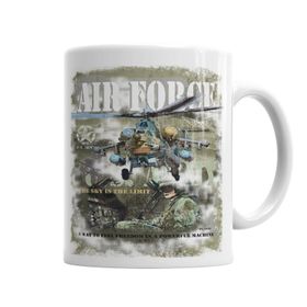 Baskı Dükkanı KB6437 Military Helicopter Porselen Kupa Bardak