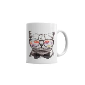 Baskı Dükkanı KB6443 Miau Cat Kedi Porselen Kupa Bardak