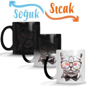 Baskı Dükkanı KB6443 Miau Cat Kedi Porselen Kupa Bardak