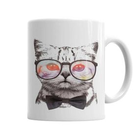 Baskı Dükkanı KB6443 Miau Cat Kedi Porselen Kupa Bardak