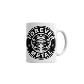 Baskı Dükkanı KB6448 Metal Forever Porselen Kupa Bardak