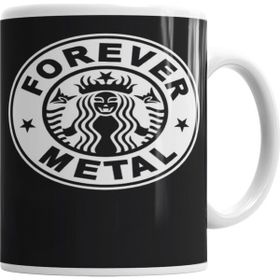 Baskı Dükkanı KB6449 Black Metal Forever Porselen Kupa Bardak