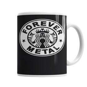 Baskı Dükkanı KB6449 Black Metal Forever Porselen Kupa Bardak