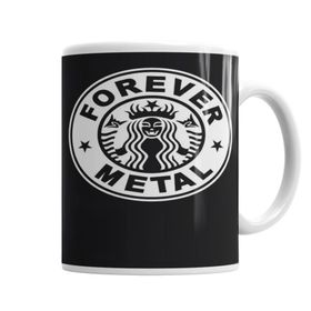 Baskı Dükkanı KB6449 Black Metal Forever Porselen Kupa Bardak