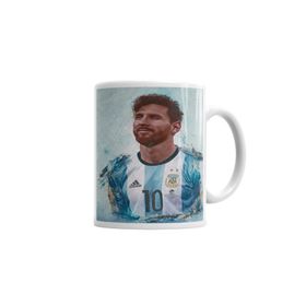 Baskı Dükkanı KB6452 Messi Argentina Porselen Kupa Bardak