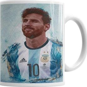 Baskı Dükkanı KB6452 Messi Argentina Porselen Kupa Bardak