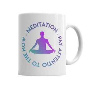 Baskı Dükkanı KB6460 Meditation Porselen Kupa Bardak