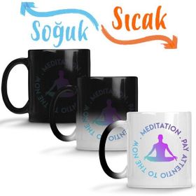 Baskı Dükkanı KB6460 Meditation Porselen Kupa Bardak