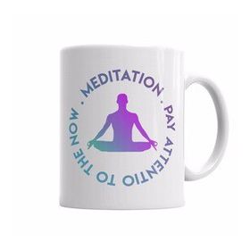 Baskı Dükkanı KB6460 Meditation Porselen Kupa Bardak