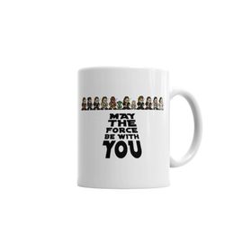 Baskı Dükkanı KB6464 May The Force Be With You 8 Bits Porselen Kupa Bardak