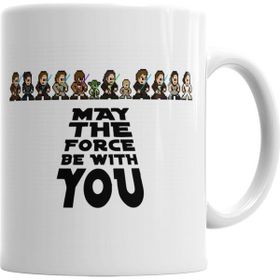 Baskı Dükkanı KB6464 May The Force Be With You 8 Bits Porselen Kupa Bardak