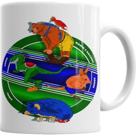 Baskı Dükkanı KB6470 Mascotes Games Porselen Kupa Bardak