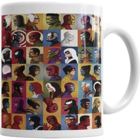 Baskı Dükkanı KB6473 Marvel Portrait Porselen Kupa Bardak