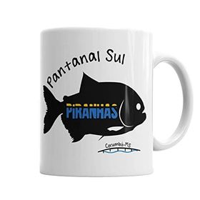 Baskı Dükkanı KB6509 Piranha Balık Porselen Kupa Bardak