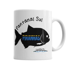 Baskı Dükkanı KB6509 Piranha Balık Porselen Kupa Bardak