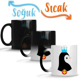 Baskı Dükkanı KB6512 Pinguim Pengüen Porselen Kupa Bardak