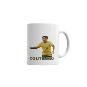 Baskı Dükkanı KB6519 Phelippe Coutinho Seleçao Brasileira Porselen Kupa Bardak