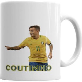 Baskı Dükkanı KB6519 Phelippe Coutinho Seleçao Brasileira Porselen Kupa Bardak