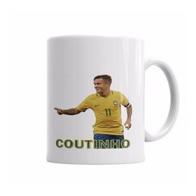 Baskı Dükkanı KB6519 Phelippe Coutinho Seleçao Brasileira Porselen Kupa Bardak