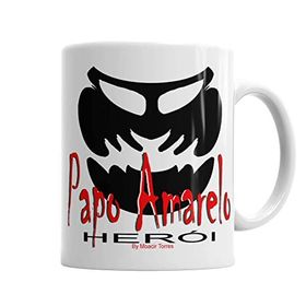 Baskı Dükkanı KB6536 Papo Amarelo Heroi Porselen Kupa Bardak