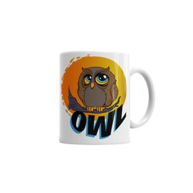 Baskı Dükkanı KB6543 Owl Baykuş Porselen Kupa Bardak