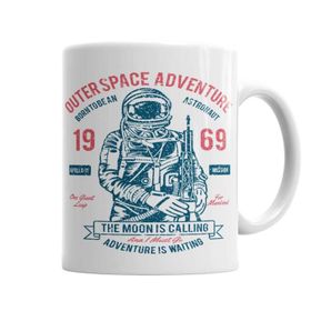 Baskı Dükkanı KB6546 Outerspace Adventure Porselen Kupa Bardak