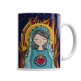 Baskı Dükkanı KB6591 Nossa Senhora Porselen Kupa Bardak